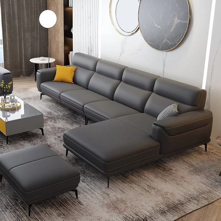 Mẫu Sofa Da VQ-15 – Sự lựa chọn hoàn hảo cho phòng khách sang trọng - Ảnh 4