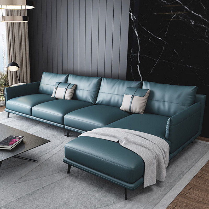 Ghế sofa góc đệm da cỡ lớn L21 – Điểm nhấn sang trọng cho phòng khách hiện đại - Ảnh 4