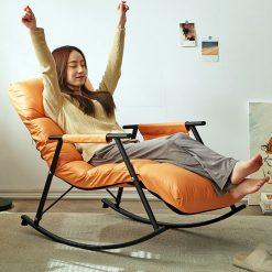 Alternative view of Ghế Sofa Bập Bênh Đệm Da Cao Cấp TG07 – Điểm Nhấn Đẳng Cấp Cho Không Gian Sống