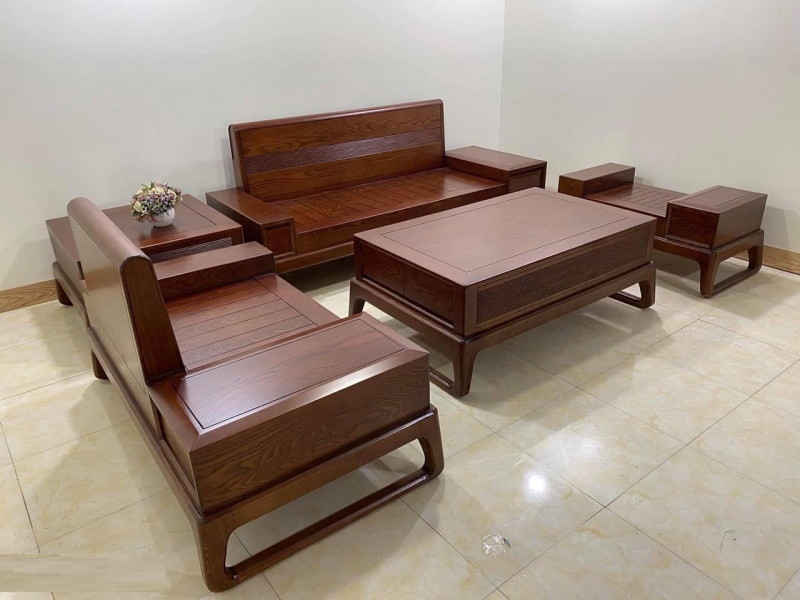 Bộ Sofa Văng Gỗ Sồi SG01 – Sự Lựa Chọn Hoàn Hảo Cho Không Gian Phòng Khách Hiện Đại - Ảnh 4