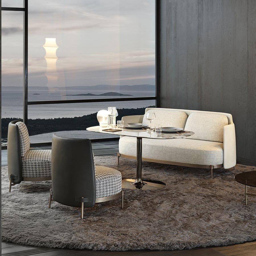 Ghế Sofa Văng Viền Da Hiện Đại V49 – Sang Trọng, Tiện Nghi, Đẳng Cấp Phòng Khách