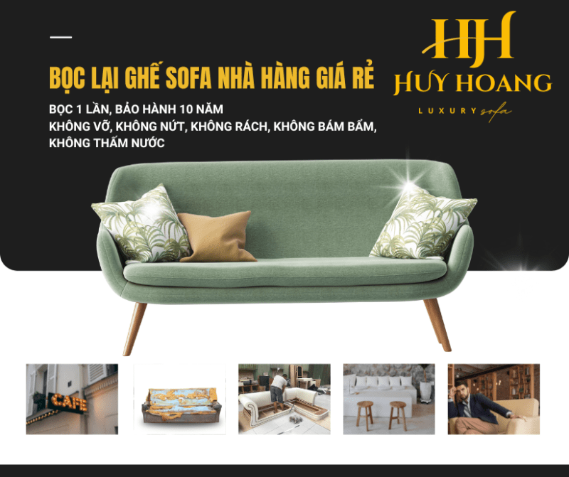 bọc lại ghế sofa nhà hàng