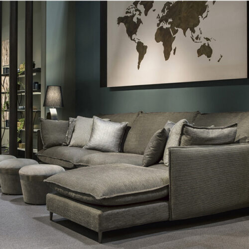 Ghế sofa góc đệm vải cao cấp L27