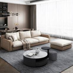 Alternative view of Sofa văng vải nỉ vân đá L29 – Điểm nhấn tinh tế cho phòng khách hiện đại