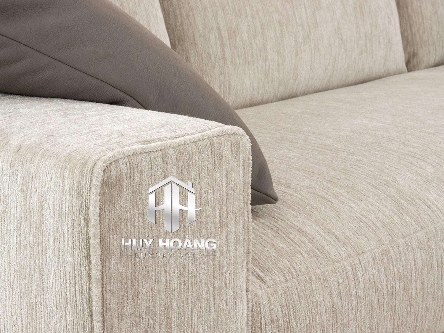 sofa nỉ phong cách bắc âu