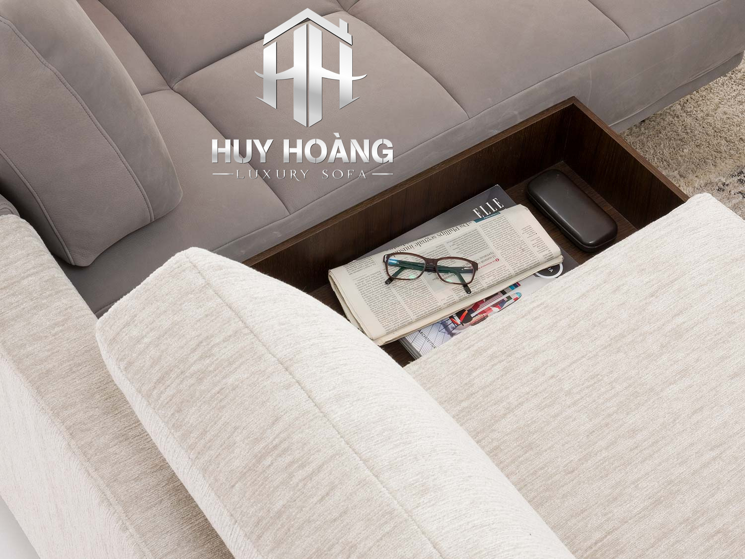 sofa nỉ phong cách bắc âu