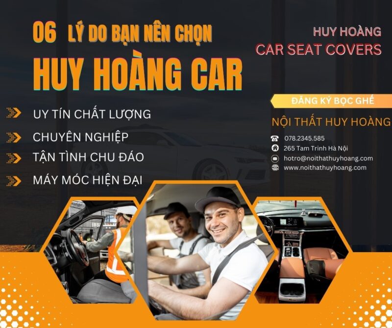 Dịch vụ Bọc ghế Ô tô uy tín chất lượng Uy tín tại Huy Hoàng Car