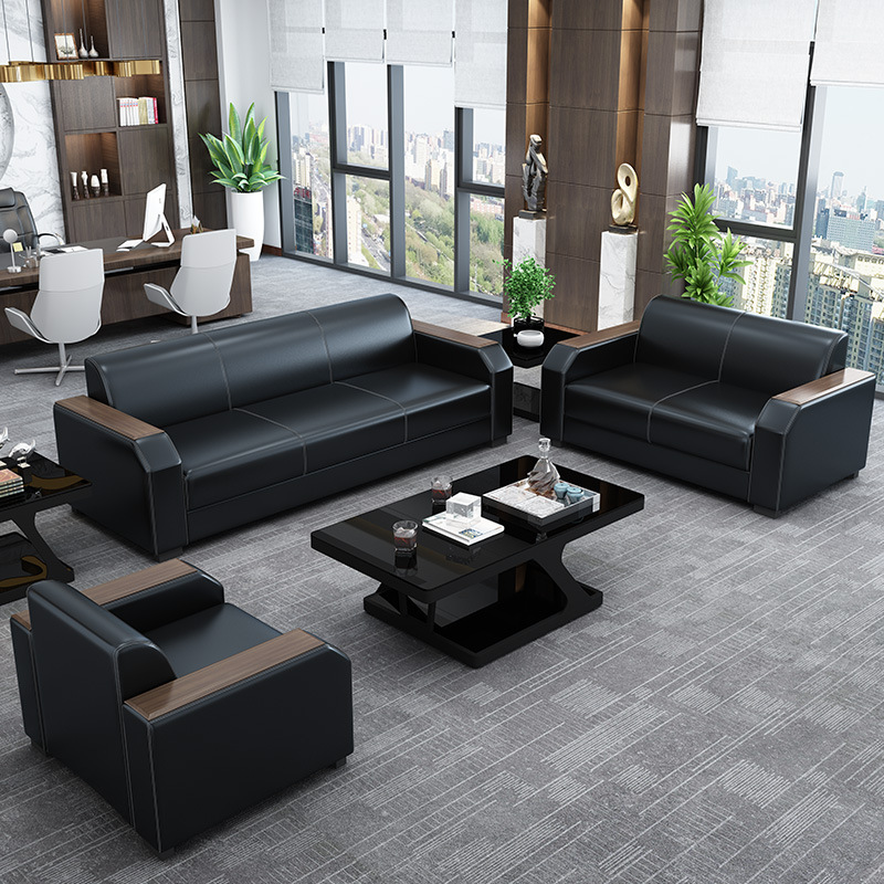 Bộ sofa hiện đại màu đen