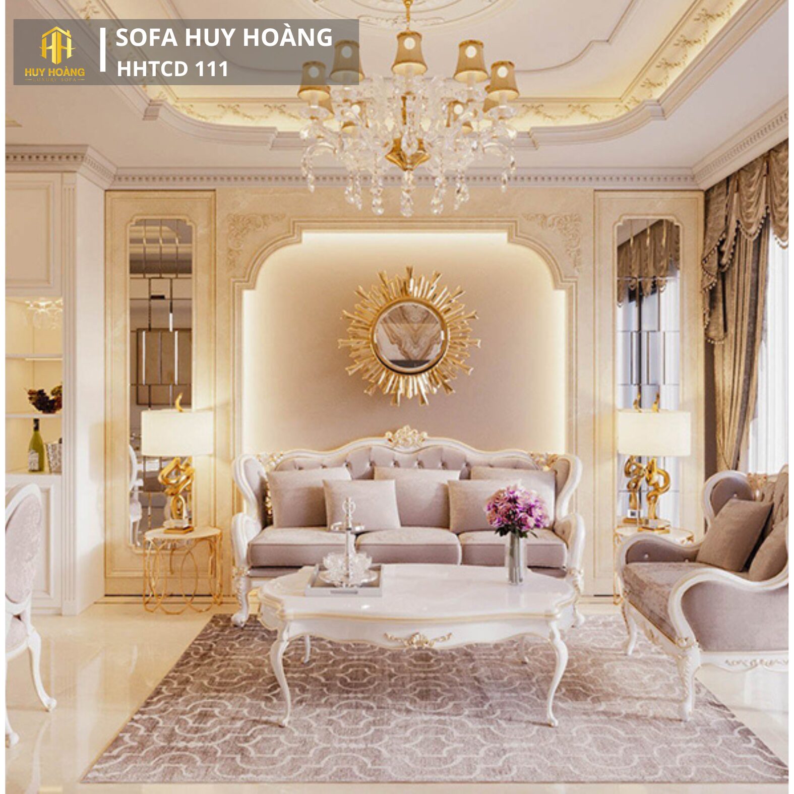 Mẫu sofa tân cổ điển HHTCD 111