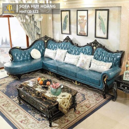 sofa tân cổ điển 2024 mẫu HHTCD 122 sofa tân cổ điển 2024