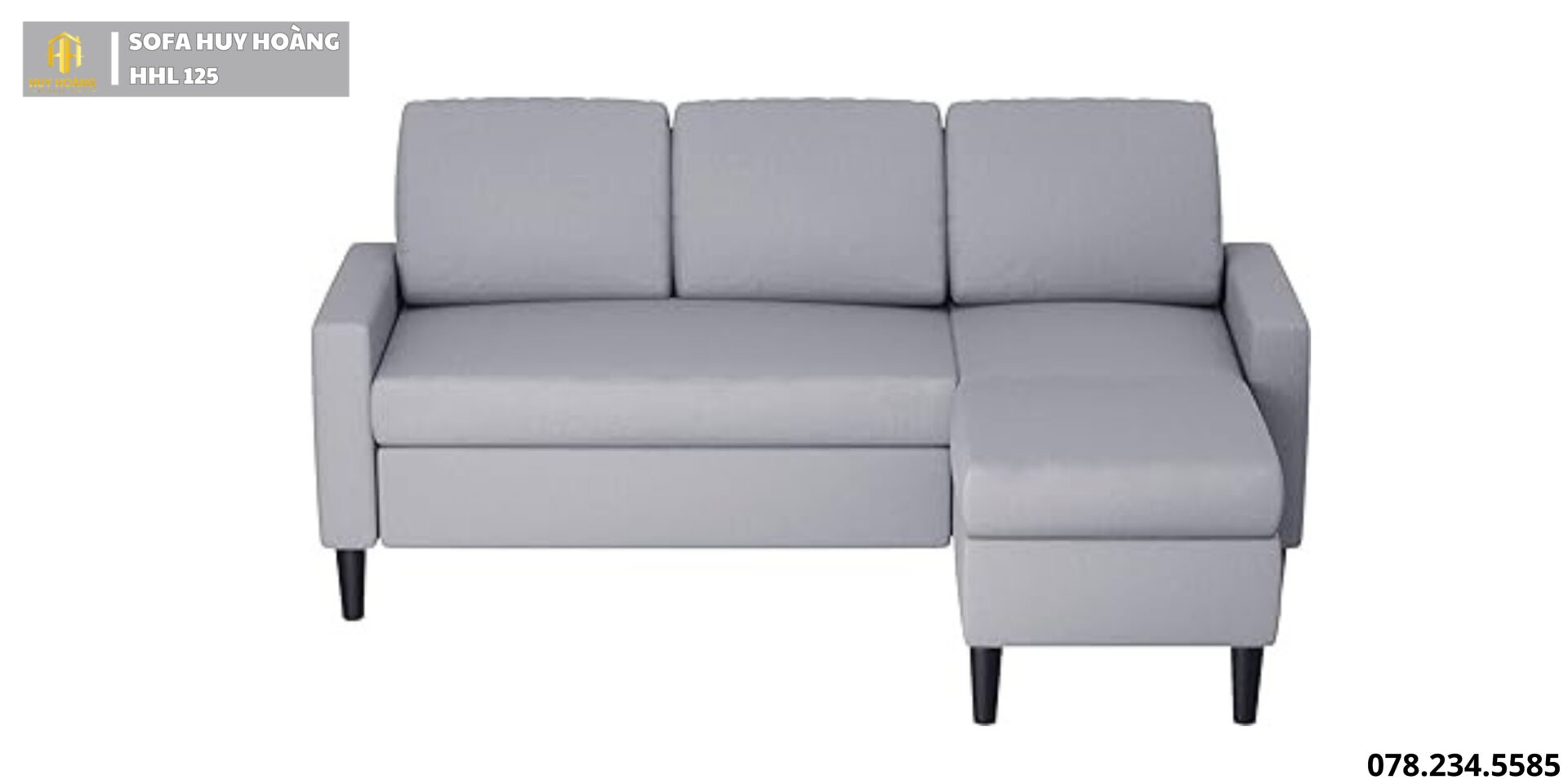 Bộ sofa nỉ góc HHL 125 Bộ sofa nỉ góc HHL 125