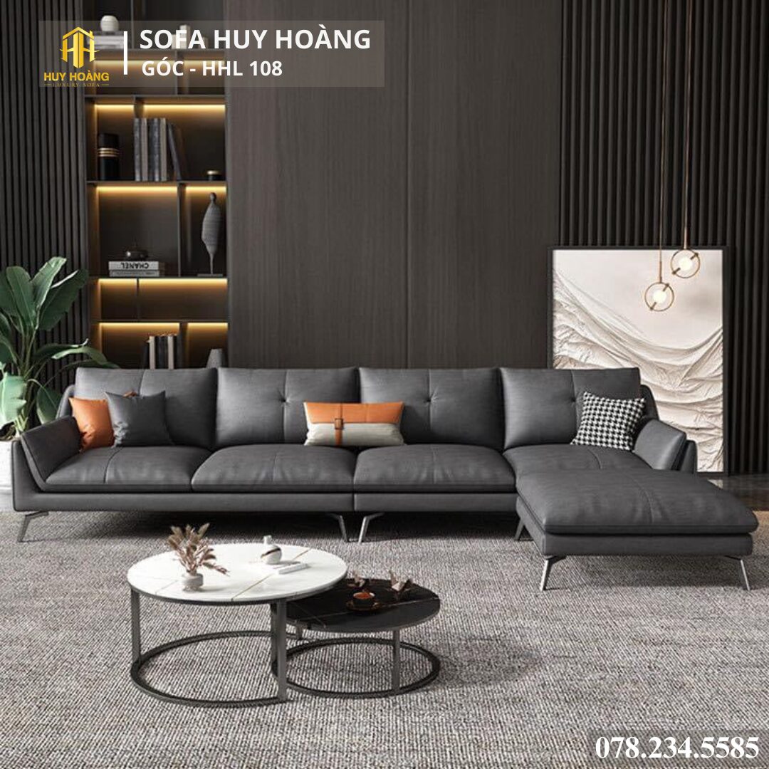 Mẫu sofa góc HHL 108 Mẫu sofa góc HHL 108
