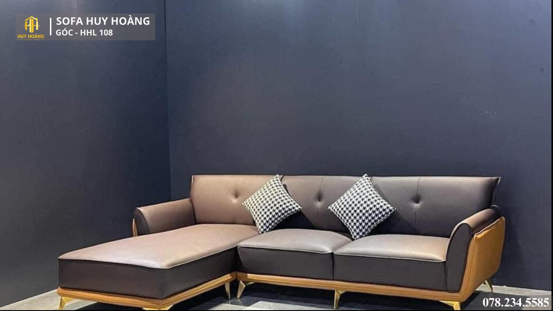 Mẫu sofa góc HHL 108 Mẫu sofa góc HHL 108