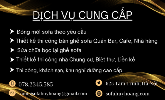 Dịch vụ sửa chữa, bọc lại, đóng mới sofa theo yêu cầu Dịch vụ sửa chữa, bọc lại, đóng mới sofa theo yêu cầu