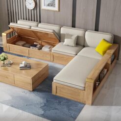 Sofa góc HHG 02 – Thiết kế sang trọng, chất liệu cao cấp tại Sofa Huy Hoàng