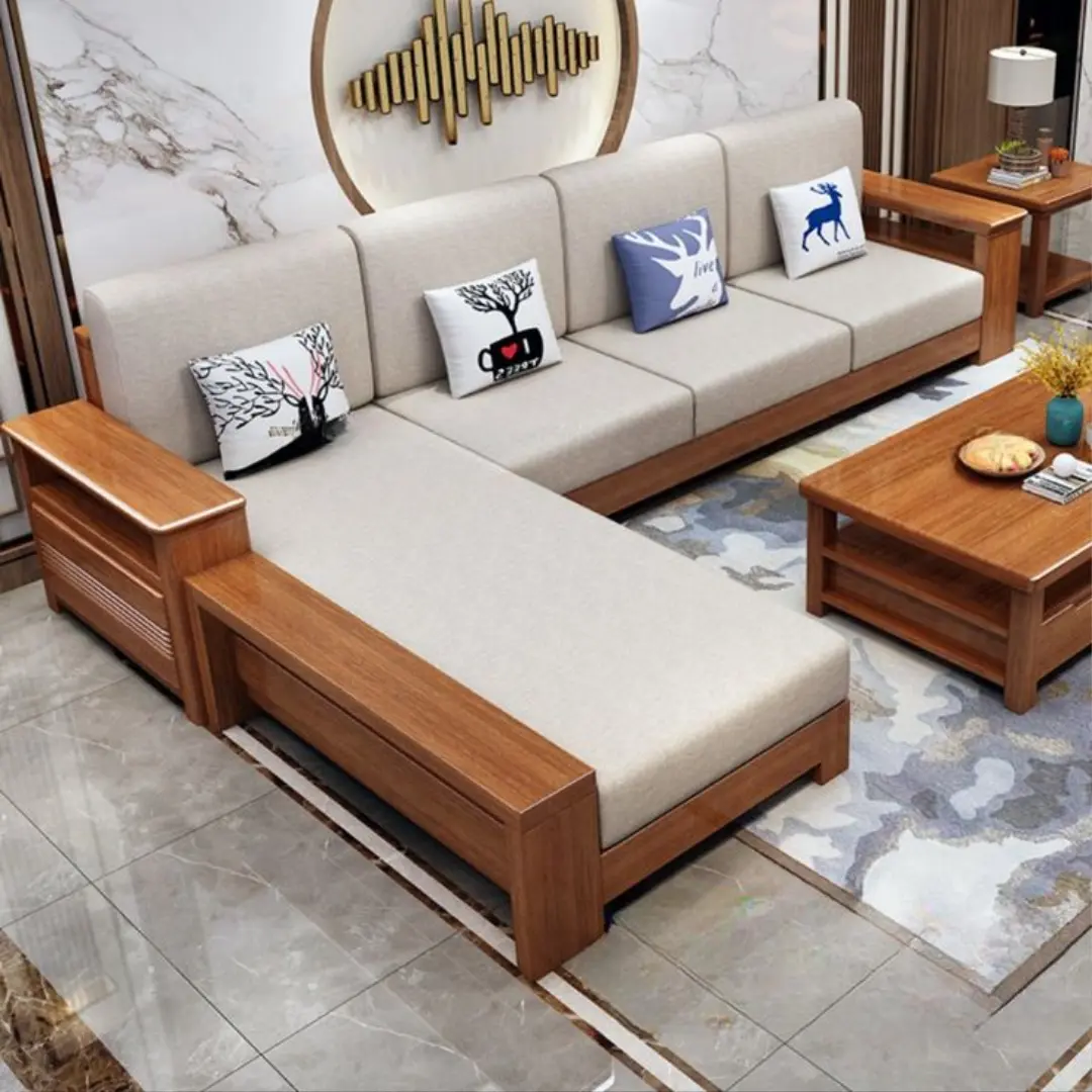 Sofa Gỗ HHV 230 – Giải Pháp Nội Thất Cho Phòng Khách Hiện Đại