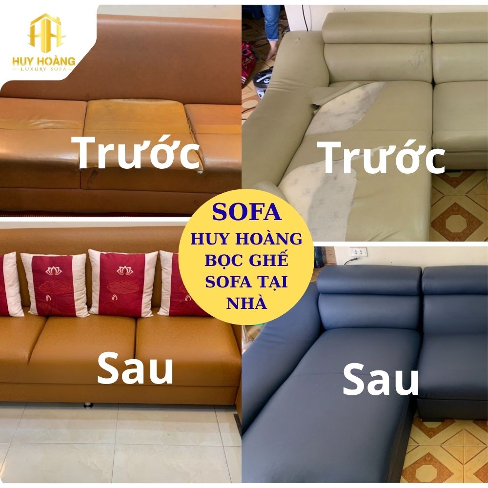 bọc ghế sofa tại nhà - Sofa Huy Hoàng
