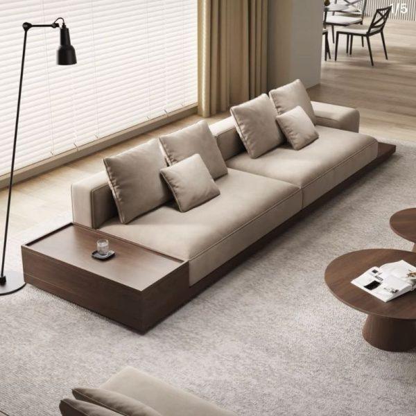✨ Ghế sofa gỗ HHV 313 – thiết kế sang trọng, nâng tầm không gian phòng khách.