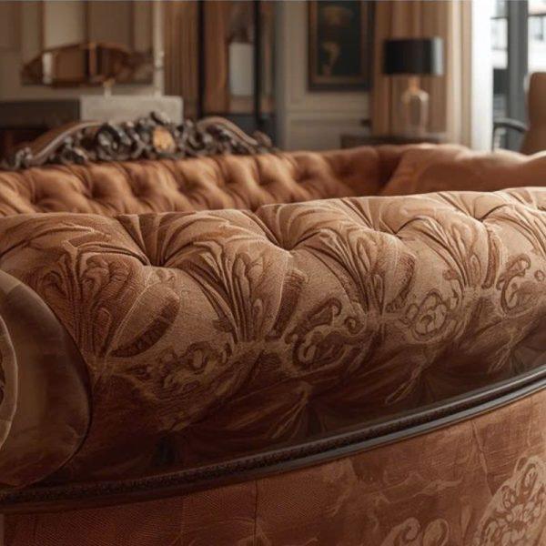 HHV 324 – Sofa Đông Dương tinh tế, đệm êm ái, màu sắc trang nhã phù hợp mọi không gian.