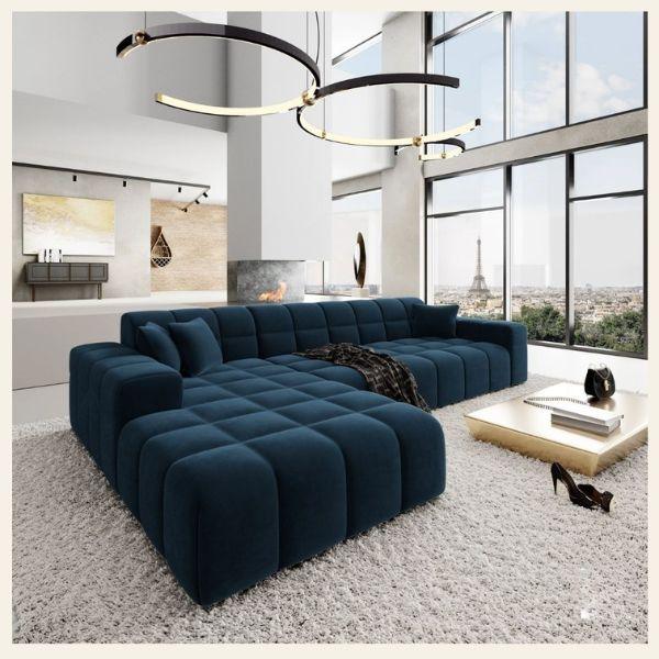 3️⃣ Sofa góc HHL150 – Kiểu dáng tinh gọn, dễ bố trí trong nhiều không gian phòng khách.