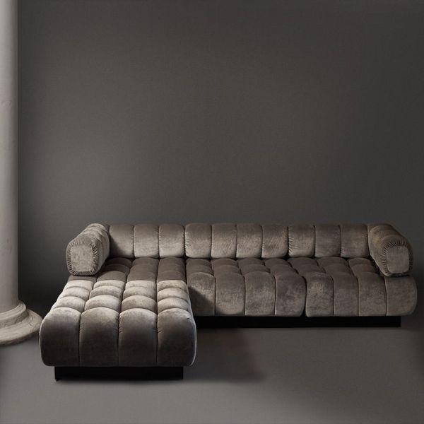 2️⃣ Sofa góc HHL150 – Khung gỗ chắc chắn, đệm êm ái, ngồi lâu vẫn thoải mái.
