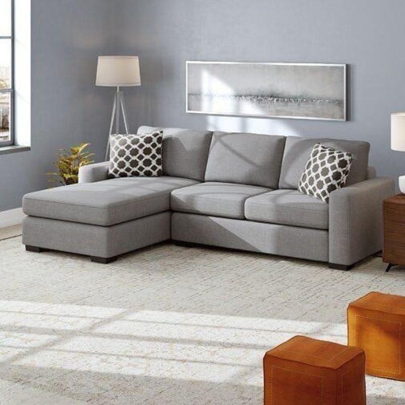 Sofa góc HHL158 thiết kế chữ L hiện đại, kiểu dáng gọn gàng, đệm ngồi êm ái, phù hợp không gian phòng khách gia đình.