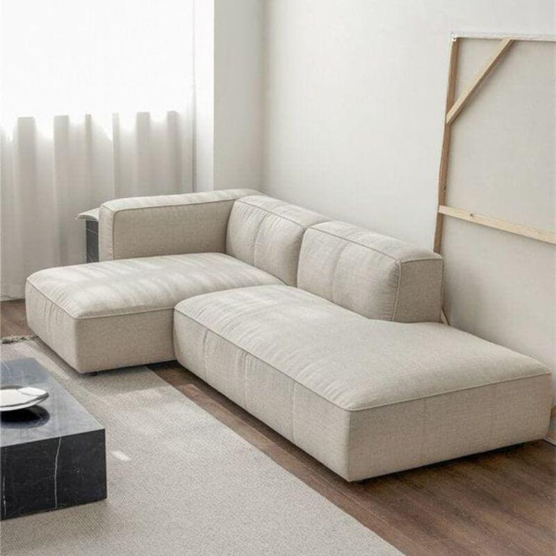 Sofa góc HHL144 phong cách hiện đại, bố cục chữ L cân đối, mang lại không gian ngồi rộng rãi và tiện nghi cho phòng khách.