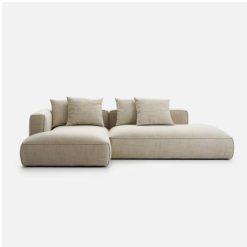 Sofa góc HHL144 thiết kế chữ L hiện đại, kiểu dáng gọn gàng, đệm ngồi êm ái, phù hợp phòng khách gia đình.