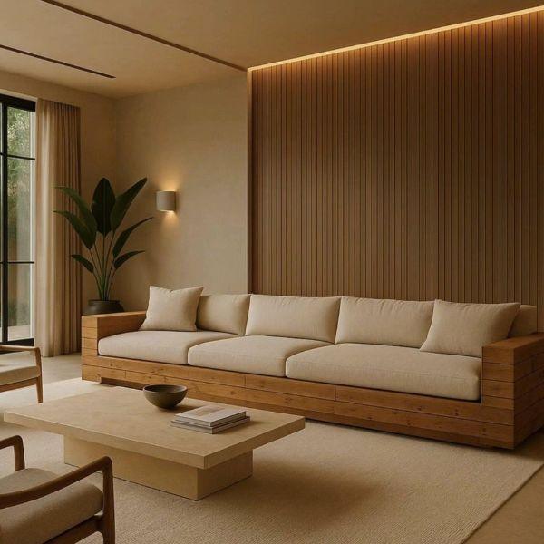 Sofa văng HHL 222 – thiết kế hiện đại, sang trọng cho phòng khách.