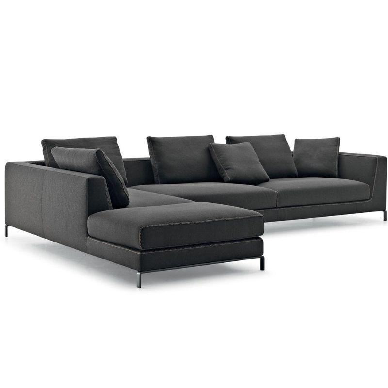 Sofa góc HHL286 form dáng cân đối, chắc chắn.
