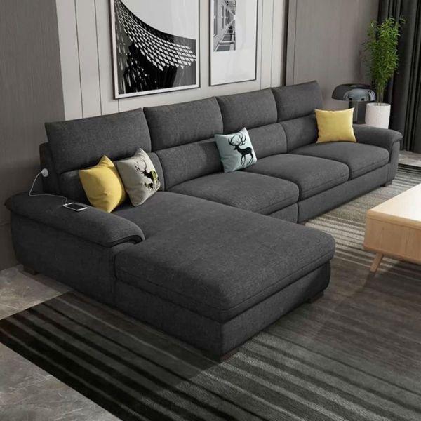 Sofa góc HHL298 form dáng cân đối, chắc chắn.