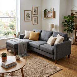 Sofa góc HHL309 thiết kế hiện đại, tối ưu không gian phòng khách.