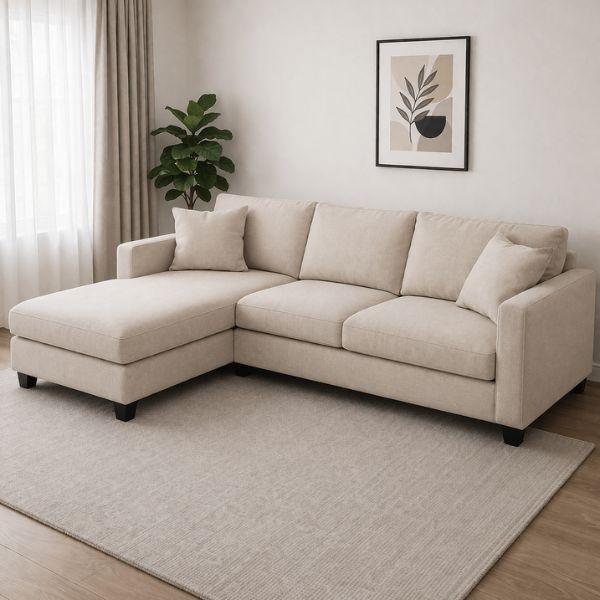 Sofa góc HHL310 thiết kế hiện đại, tối ưu không gian phòng khách.