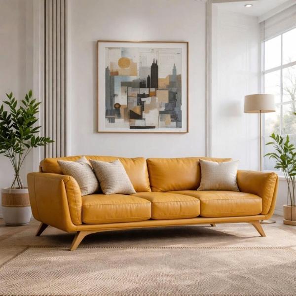 Sofa văng HHL 321 Sofa Huy Hoàng thiết kế hiện đại, tinh tế cho phòng khách