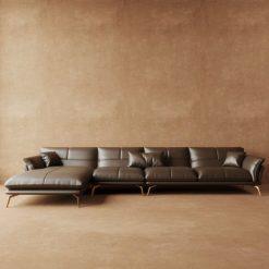 Sofa góc HHL289 dễ kết hợp bàn trà và nội thất phòng khách.