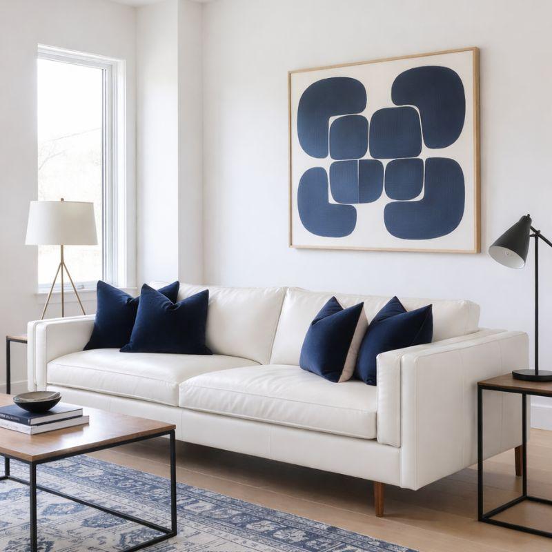 Cận cảnh chất liệu cao cấp và đường may tinh tế của sofa văng HHL 336 Sofa Huy Hoàng