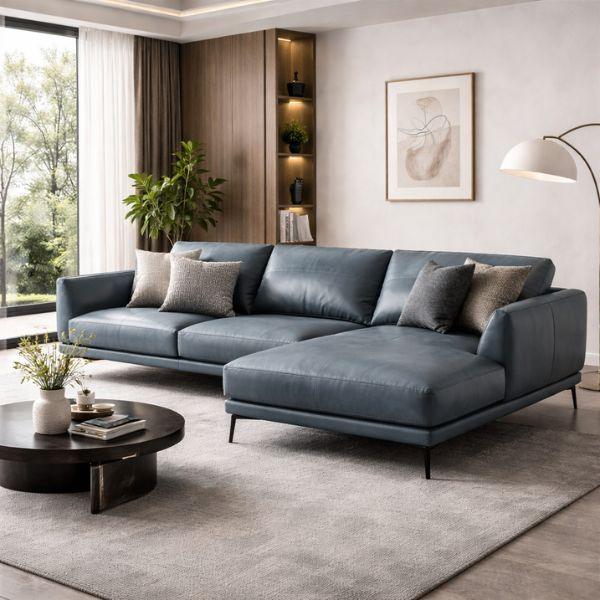 Sofa góc HHL331 thiết kế hiện đại, tối ưu không gian phòng khách.