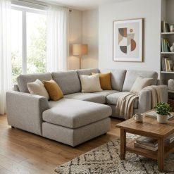 Sofa góc HHL331 thiết kế hiện đại, tối ưu không gian phòng khách.