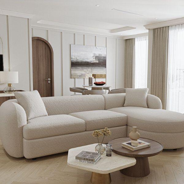Mẫu sofa văng HHK 07 nổi bật với kiểu dáng thanh lịch, phù hợp cho căn hộ chung cư và nhà phố hiện đại.